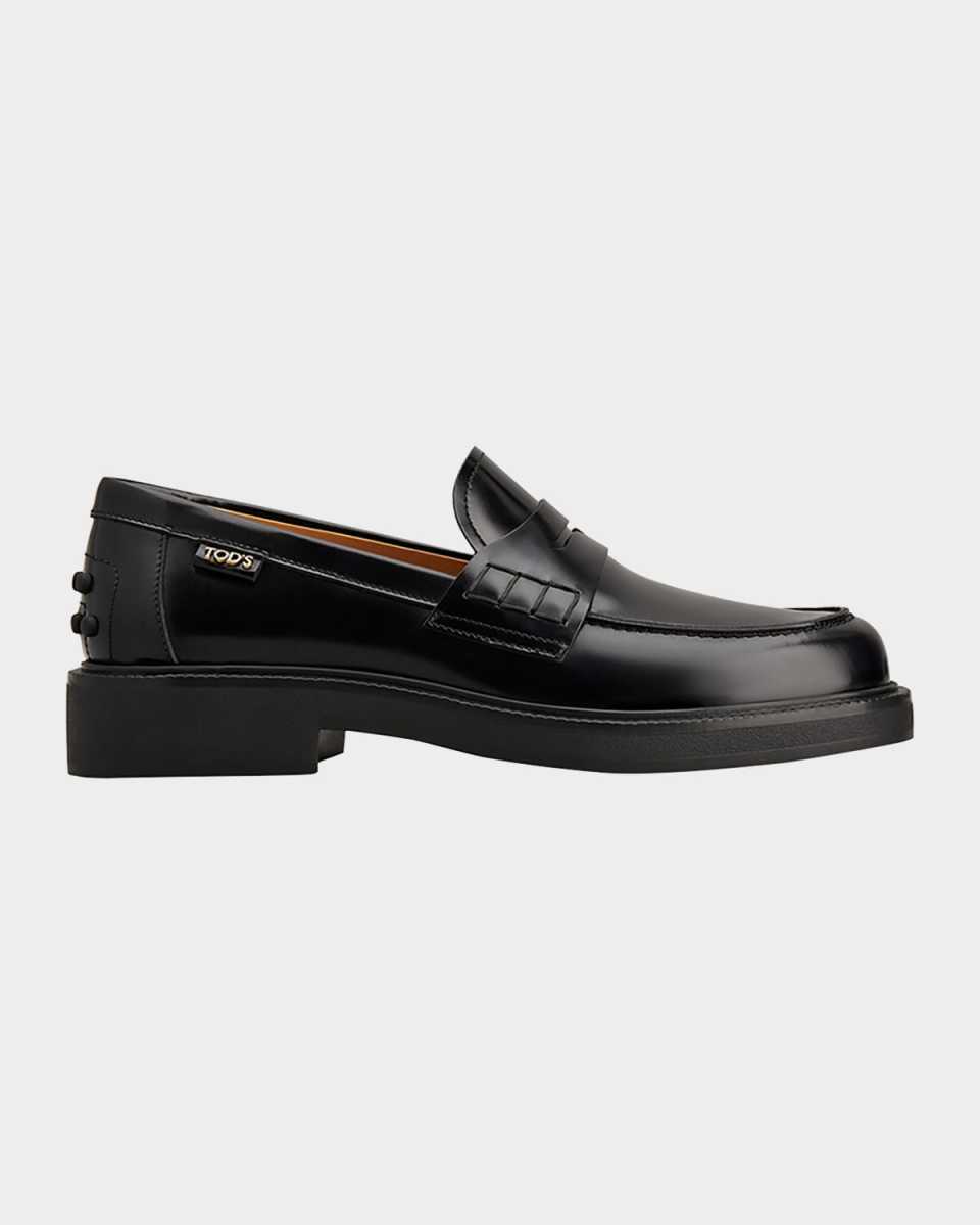 Gomma Leather Penny Loafers